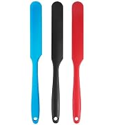 3 Pcs Jar Spatula,Sourdough Spatula with Long Handle,Silicone Skinny Spatulas Scraper for Jars