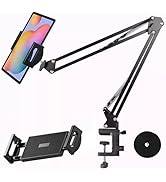 YTDSUP Tablet Holder for Bed, Flexible Long Arm Clamp Clip Stand for Desk Table Kitchen Game, Goo...