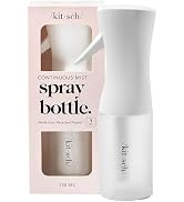 Kitsch Continuous Spray Bottle for Hair – White, 150ml | Fine Mister Spray Bottle &amp; Water Spray B...