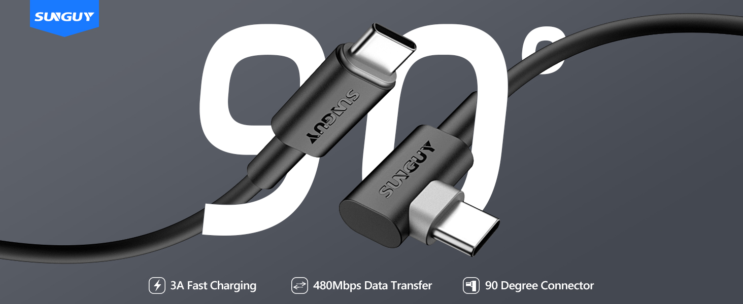 right angle usb c cable