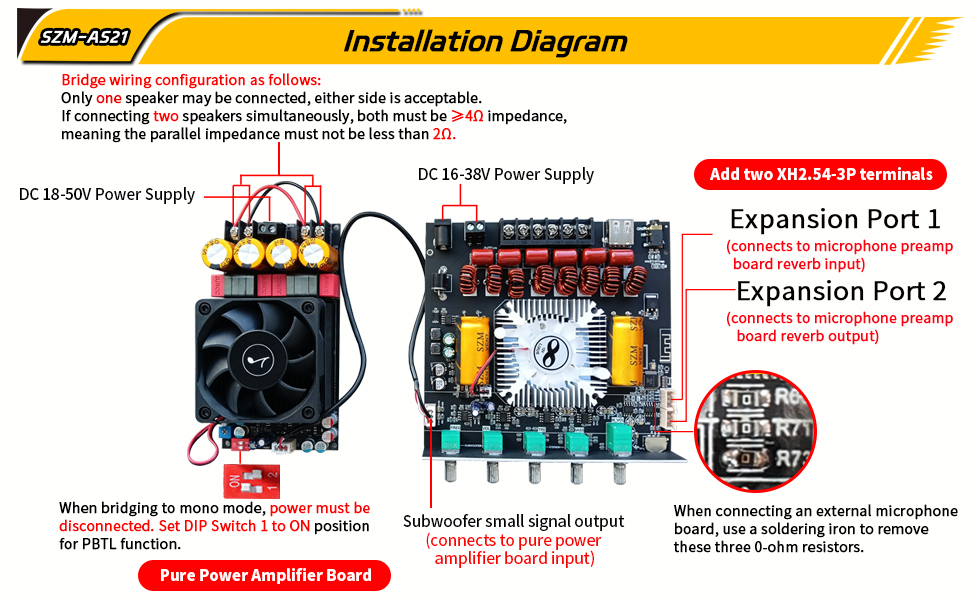Bluetooth Digital Amplifier Module