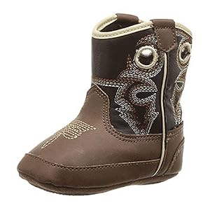 M&amp;amp;F Western Kids Unisex-Child Trace Baby Boy&amp;#39;s Infant Toddler Bucker Boot First Walker Shoe