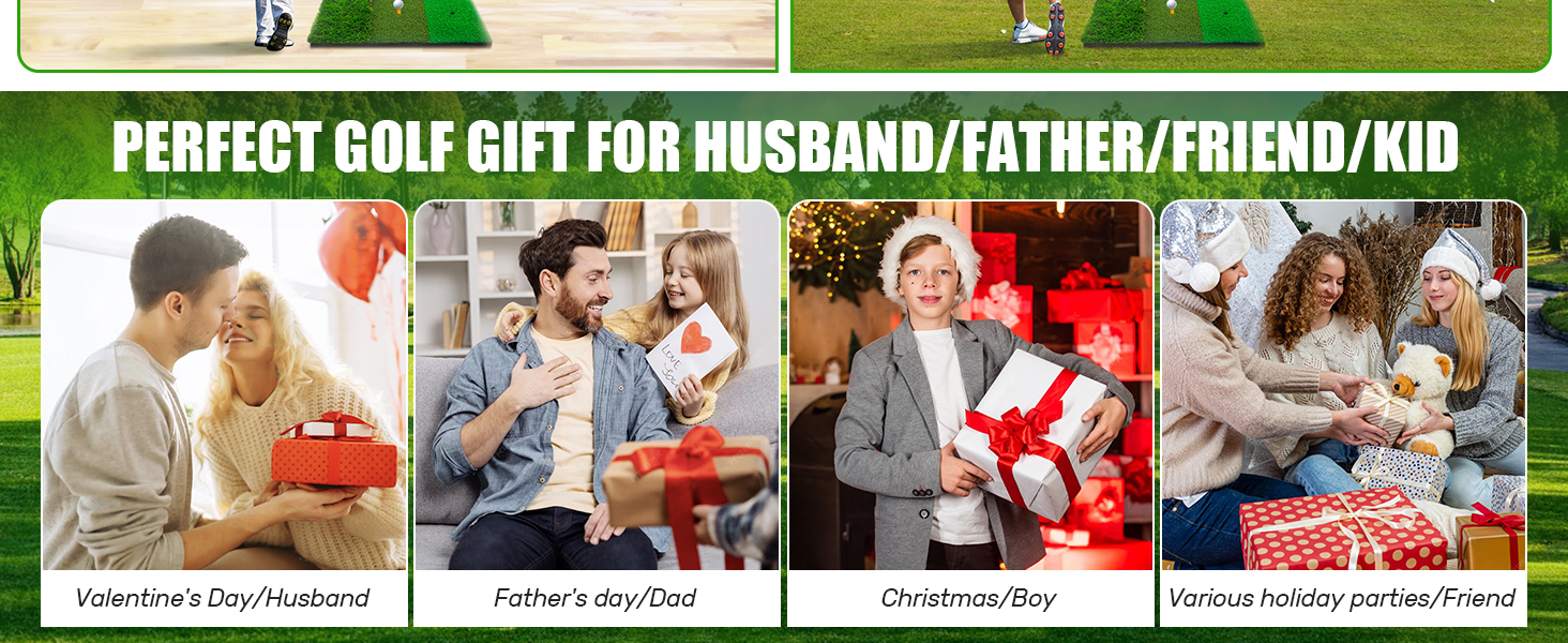 Golf Hitting Aid Nets Chipping Training Swing,Gifts for Men Dad Him and Golfer