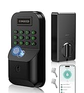 Smart Keyless Entry Door Lock - Electronic Keypad Deadbolt for Front Door, Biometric Door Lock wi...