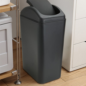 Small Lidded Trash Can