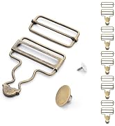 6 Sets Metal Overalls Buckles, 1-1/2