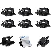 Bates- Cable Clips, 30 Pack, Black, Cable Clip, Wire Holders, Cord Holder, Wire Hooks, Cord Clips...