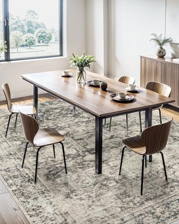 Beige Black Area Rugs Washable Rug