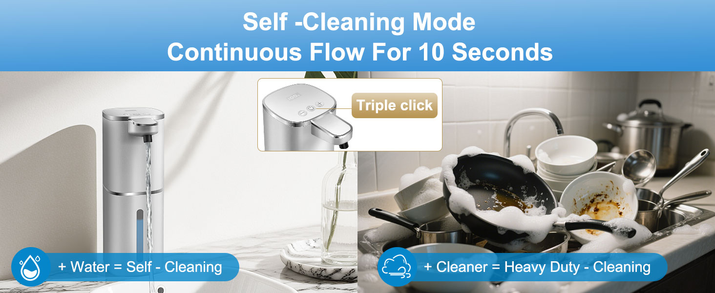 Automatic foaming soap dispenser