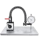 HDLNKAK Dial Indicator 0-10 MM with Magnetic Base - Precision Machinist's Tool Set for Alignment,...