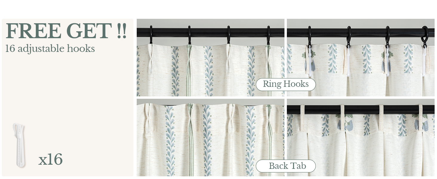 Light Filtering Floral Curtains