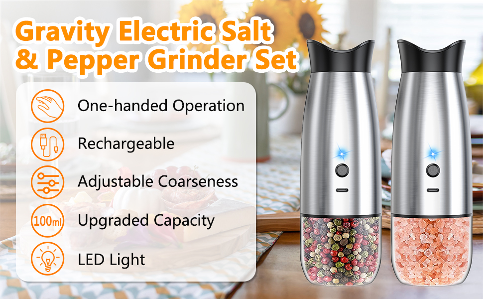 salt and pepper grinder set