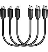 UCEC 3-Pack Short USB C to Micro USB Cable - Type C to Micro USB Charging Cord (0.88ft) for Table...