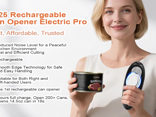 the rechargeable can opener electric top rated