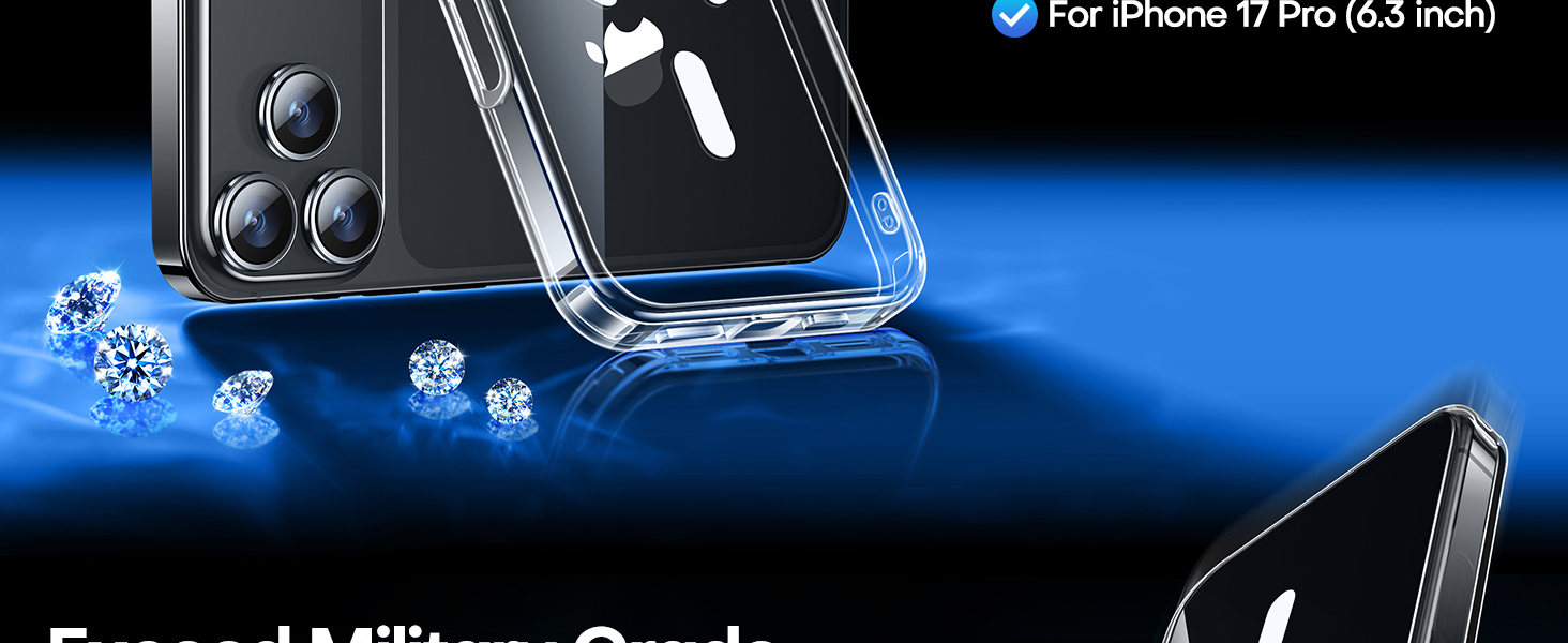 Full Coverage Camera Protection Magnetic Shockproof Compatible with iPhone 18 Pro Case 6.3 inch