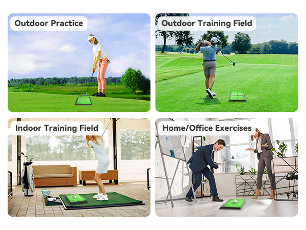 Golf Hitting Mat | Golf Training Mat for Swing | Extra Replaceable Golf Practice Mat