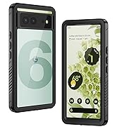 Lanhiem Pixel 6 Case, IP68 Waterproof Dustproof Case with Built-in Screen Protector, Rugged Full ...