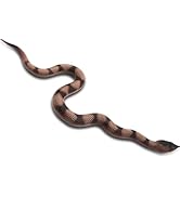 Upitry Fake Snake Rubber Snakes Prank - Realistic Keep Birds Away - Soft Life Size Toy That Look ...