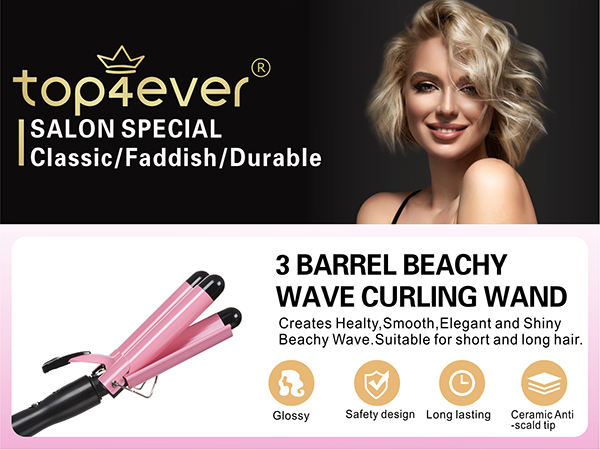 3 Barrel Curling Iron Hair Crimper