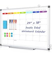 AMUSIGHT White Board Calendar (24" x 18")