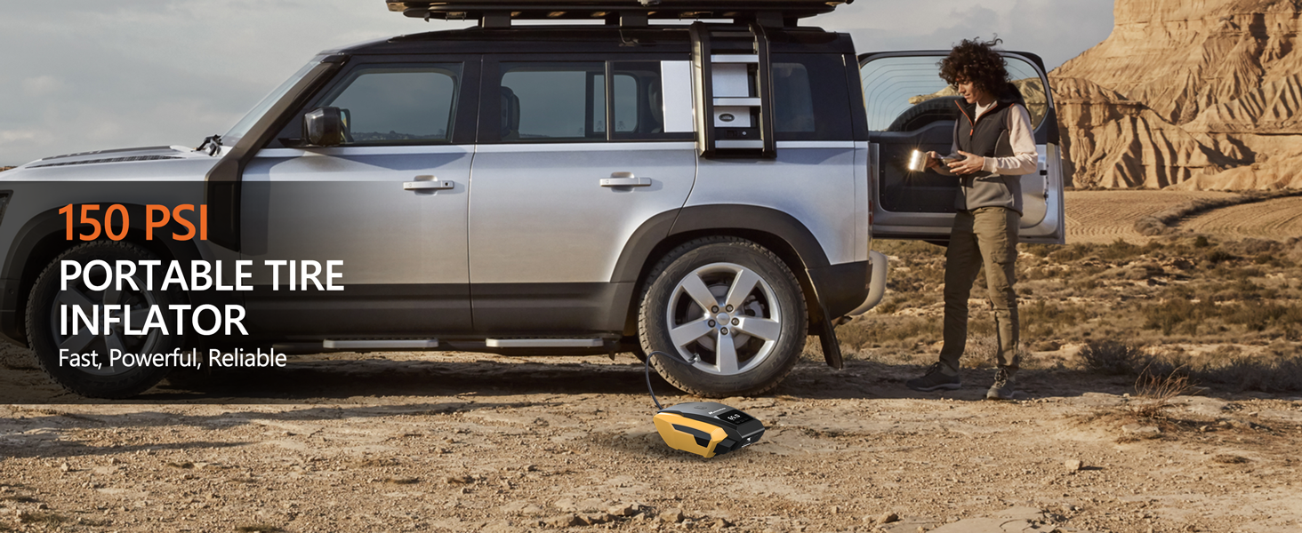 tire inflator portable air compressor