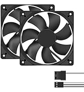 Qirssyn 2-Pack 120mm Fan 12V for CPU GPU PC Computer Case Tower Server Cooling Radiator Micro ITX...