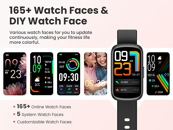 android smart watch with 165+ watch face