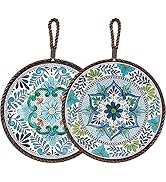 Ceramic Cork Trivet, Ceramic Trivets for Hot Dishes for Table &amp; Countertop Modern Kitchen Hot Pad...