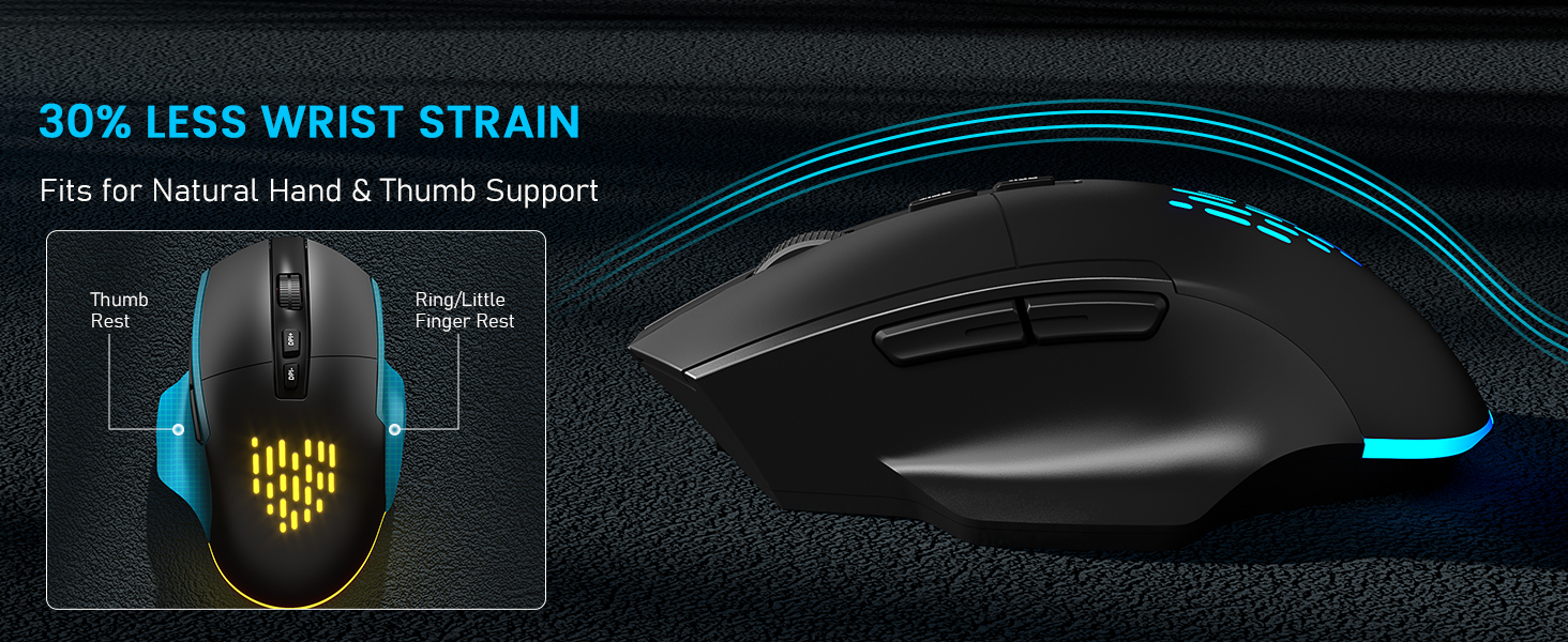 ergo rgb backlit mouse