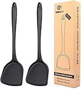 Pack of 2 Silicone Wok Spatula, Non-Stick, Heat, Stain and Odor Resistant, Easy to Clean and Dish...