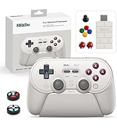 8Bitdo Pro 3 Bluetooth Controller with TMR Joysticks, Swappable ABXY Buttons, Pro Back Buttons, C...