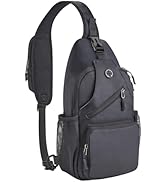 Javolto Crossbody Sling Bag for Women Men Sling Shoulder Backpack Chest Bag Travel Hiking Daypack