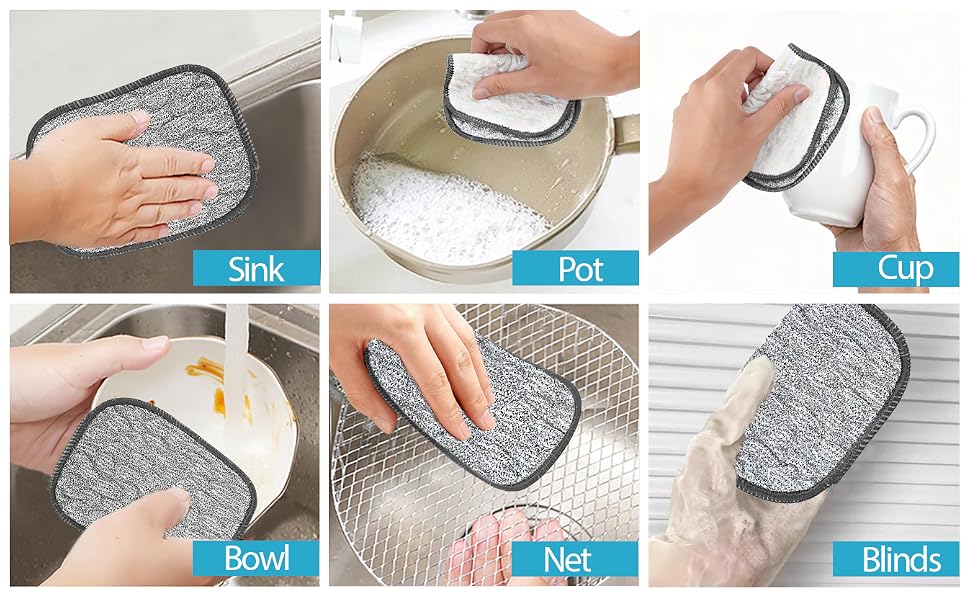 wire dishwashing rags