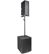 Sound Town ZETHUS Series Powered Line Array Speaker System with One 15-inch Line Array Subwoofer,...