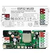 WeGoIOT ESP32 WLED Controller with 16A Fuse for 5V-24V LED Strip Dynamic RGB IC DIY Port WiFi App...