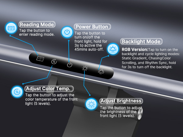 Computer Monitor Light Bar