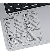 2 Pack Mac Keyboard Shortcuts Stickers for MacBook Air/Pro 13-16 Inch - Instant Shortcut Referenc...