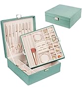 GUKA Jewelry Box, Jewelry Case with 2 Layers, Velvet Jewelry Display Storage Case, Bracelet Neckl...