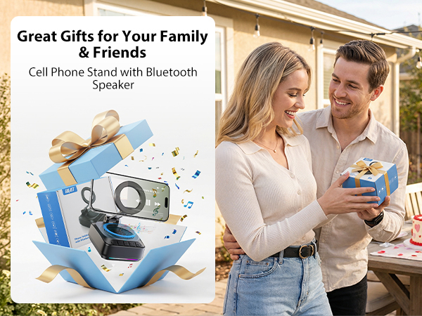 cell phone stand speaker gifts for men