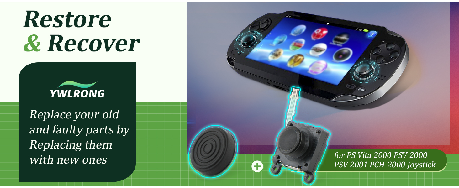 Joysticks Replacement for PS Vita 2000 2001