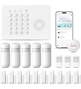 PGST Smart Home Alarm System,Wireless Home Security Systems,20 Piece DIY Expandable Door Alarm/Mo...