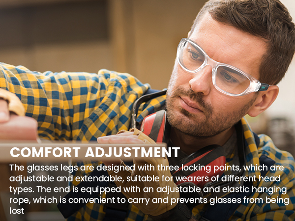 100% UV Protective Eyewear Safety Glasses ANSI Z87 OSHA Certified Lab Safety Goggles Glasses Safety