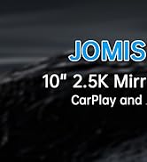 JOMISE C810 CarPlay Mirror Dash Cam Front and Rear - 2.5K Rear View Mirror Camera, HDR Night Visi...