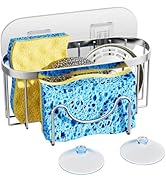 HapiRm Multifunctional Adhesive Kitchen Sink Organizer with M-Shaped, 2 Installation Methods Kitc...