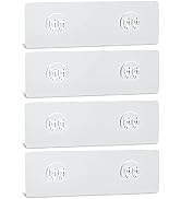 AKTECKE Shower Caddy Adhesive Replacement, No Drilling Transparent Adhesive Wall Hooks for Corner...