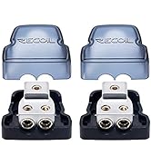 RECOIL DB12P 2 Way Power Distribution Block, 1 X 0/2/4 Gauge in / 2 X 4/8 Gauge Out Power Distrib...