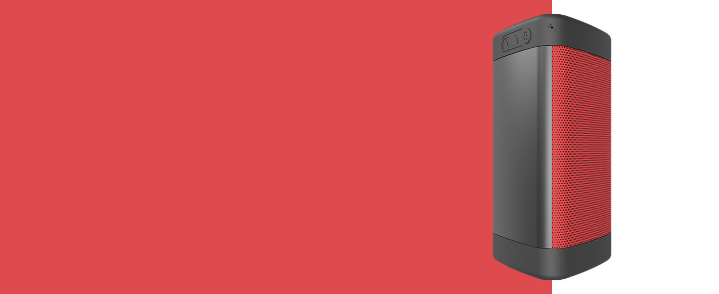 OontZ Angle 3 Bluetooth Speaker, Red