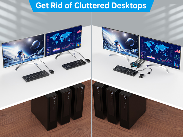 2 monitors 3 computers kvm switch