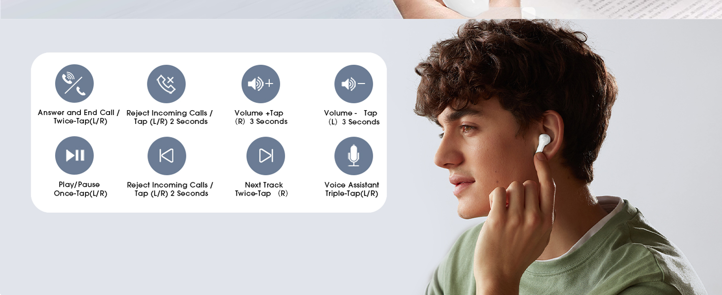 touch control earbuds