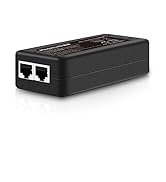 PoE Injector Up to 30w Power Supply, Gigabit PoE Adapter for IP Cameras and VoIP Phones Network D...